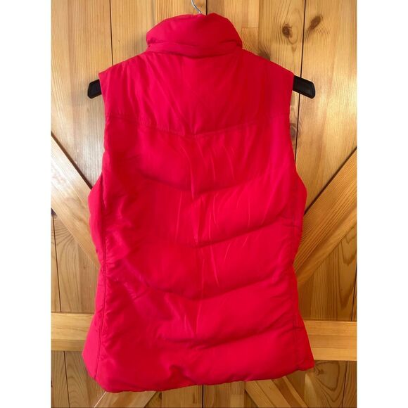 VINTAGE Banana Republic Women's Red Puffer Vest READ Size Medium (5652) - Picture 4 of 6